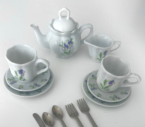 Blue Flower Tea set