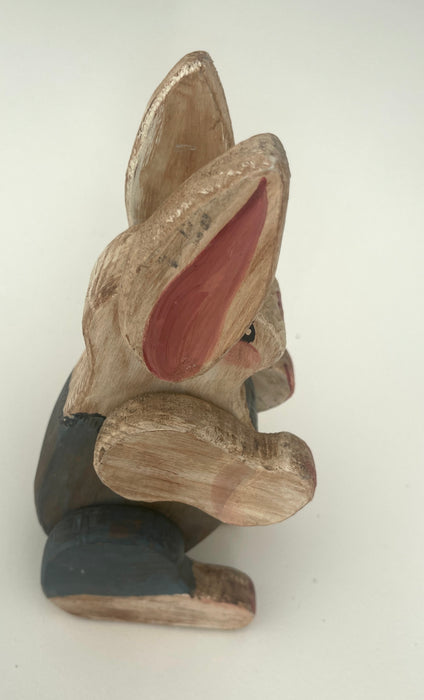 Vintage Wood Bunny Toy