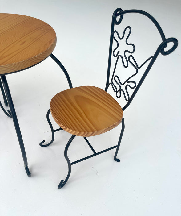 Metal Table & Chair set