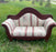 Vintage Ribbon Print Couch