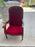 Vintage Red Velvet Chair