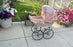 Vintage White Wicker Buggy