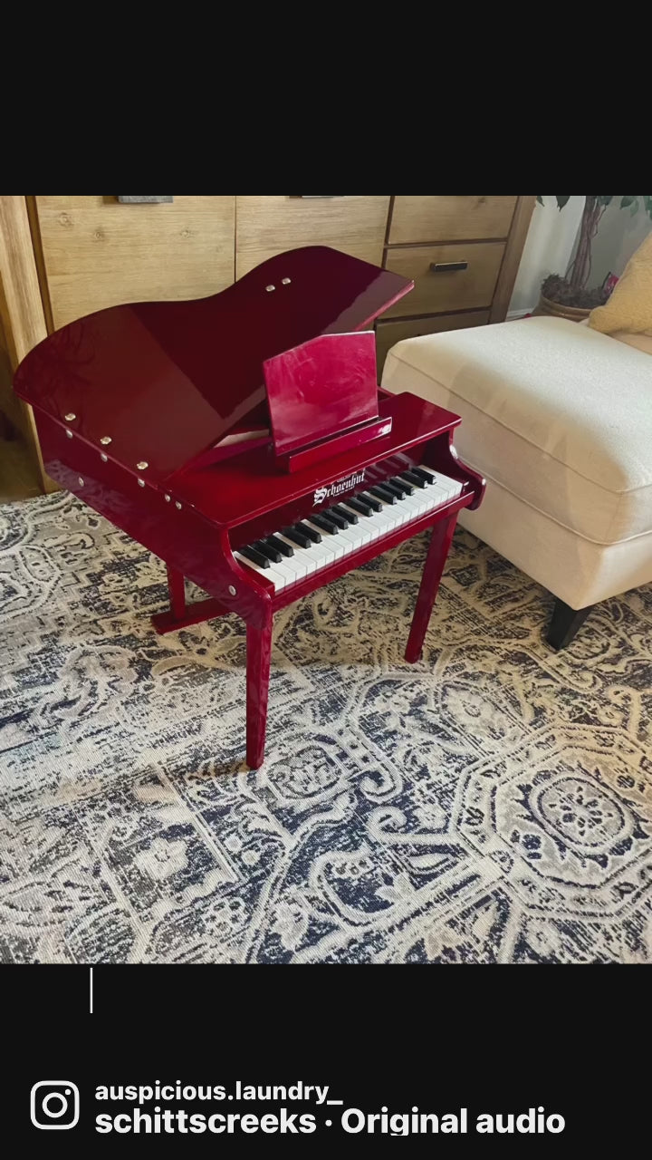 Ruby Red Grand Piano without bench