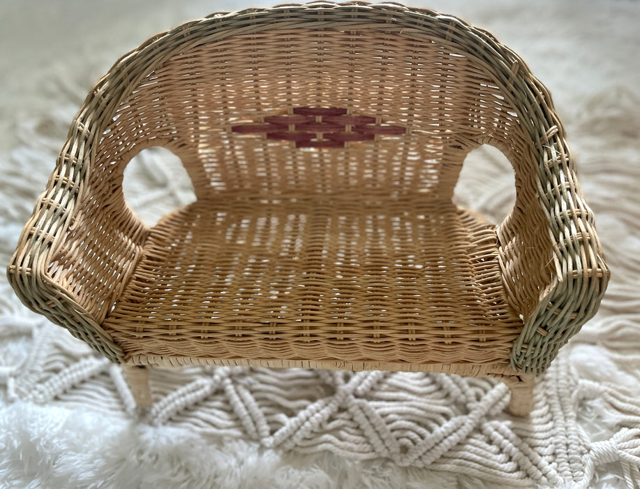Natural Wicker Couch